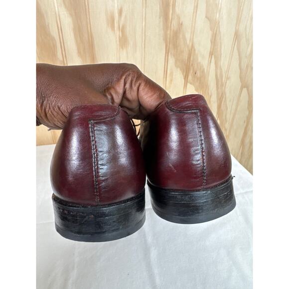 E.T. Wright Vintage Burgundy Oxford Dress Shoes Leather Lace Up Mens 11 main image 8